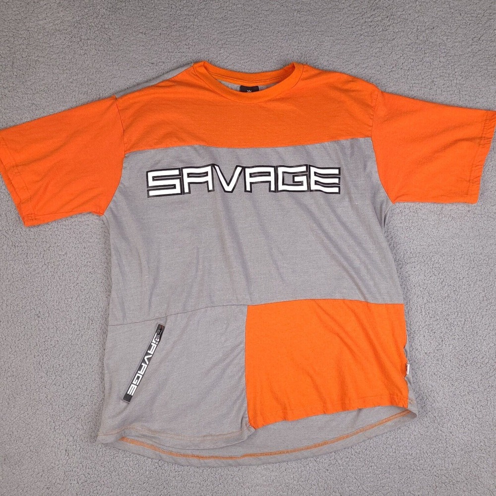 Red Ape T-Shirt‎ Mens 2XL Gray Savage Short Sleeve Pocket (See Description) A2